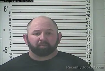 Mugshot of John David Sanford booked in Hardin County, Kentucky on September 8, 2026