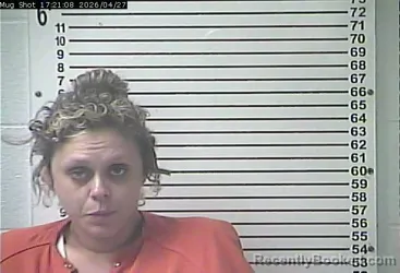 Mugshot of JESSICA RENAE TERRELL booked in Hardin County, Kentucky on April 27, 2026