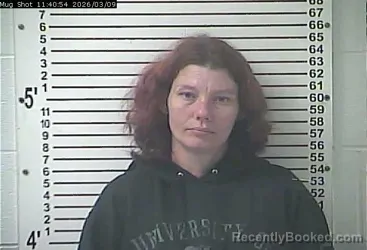 Mugshot of JENNIFER LIN TURNER booked in Hardin County, Kentucky on March 9, 2026