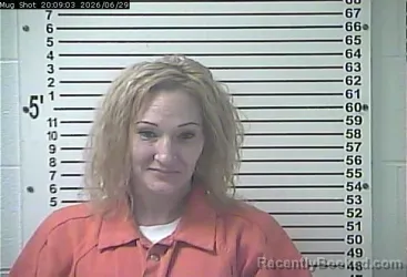 Mugshot of JACLYN RENEE WHITAKER booked in Hardin County, Kentucky on June 29, 2026