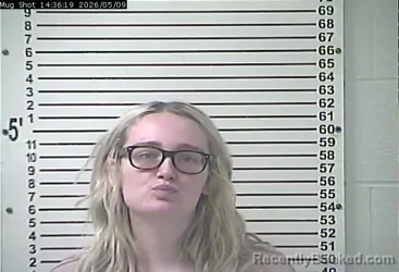 Mugshot of KAILLYN NICOLE HODGE booked in Hardin County, Kentucky on May 9, 2026