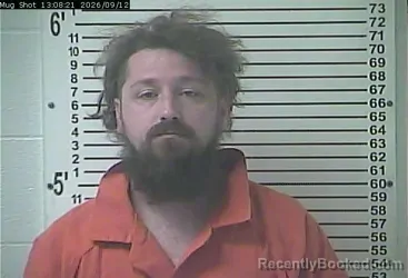 Mugshot of Kyle Richard Hartzog booked in Hardin County, Kentucky on September 12, 2026