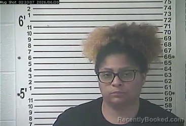 Mugshot of KANISHA SHONTE LOVE booked in Hardin County, Kentucky on June 20, 2026
