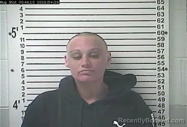 Mugshot of KATHERINE FRANCES MURPHY booked in Hardin County, Kentucky on April 26, 2026