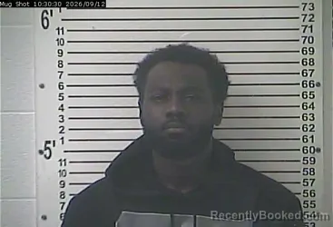 Mugshot of Kendall Maurice Nichols booked in Hardin County, Kentucky on September 12, 2026