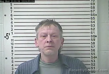 Mugshot of KEVIN LEE NEWTON booked in Hardin County, Kentucky on May 6, 2026