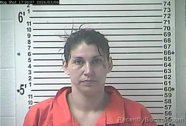 Mugshot of KATHERINE MICHELE SAFFORD booked in Hardin County, Kentucky on March 6, 2026
