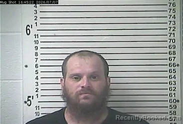 Mugshot of LEVI CODY GARRETT booked in Hardin County, Kentucky on July 7, 2026