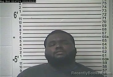 Mugshot of Marrion Deante Amos booked in Hardin County, Kentucky on September 23, 2026