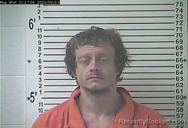Mugshot of Marcus Jacob Brenneman booked in Hardin County, Kentucky on August 23, 2026