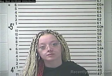 Mugshot of MARY REBECCA KAIT CHESSER booked in Hardin County, Kentucky on April 21, 2026