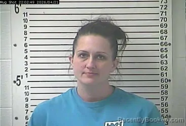 Mugshot of MERCEDES LEIGH DIBBLE booked in Hardin County, Kentucky on April 21, 2026