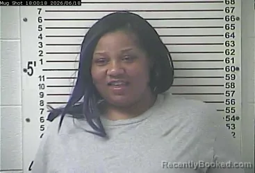Mugshot of MELISHEA DIONNA EDWARDS booked in Hardin County, Kentucky on June 18, 2026