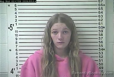 Mugshot of MACKENZIE BETH IRELAND booked in Hardin County, Kentucky on May 14, 2026