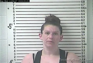 Mugshot of MORGAN TIFFANY WHELAN booked in Hardin County, Kentucky on March 21, 2026