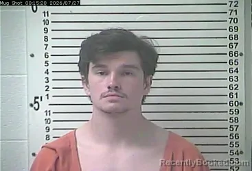 Mugshot of Noah Gabriell Jenkins booked in Hardin County, Kentucky on July 27, 2026