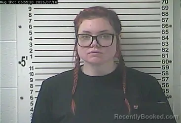 Mugshot of OLIVIA ELIZABETH EASTERLING booked in Hardin County, Kentucky on July 16, 2026