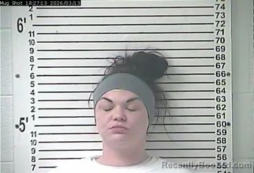 Mugshot of PAIGE MARIE ARDT booked in Hardin County, Kentucky on March 13, 2026