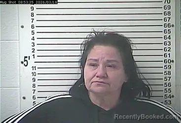Mugshot of PAMELA RAY STEVENSON booked in Hardin County, Kentucky on March 18, 2026