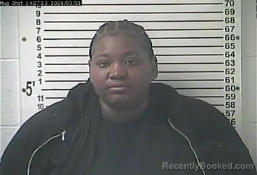Mugshot of QUANTESHA KEVONDA ROBINSON booked in Hardin County, Kentucky on March 21, 2026