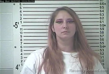 Mugshot of Racheal Elyda Burns booked in Hardin County, Kentucky on August 6, 2026