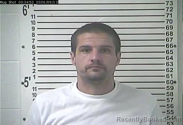Mugshot of Ryan Allen Guthrie booked in Hardin County, Kentucky on September 13, 2026