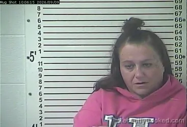 Mugshot of Rachel Ann Keith booked in Hardin County, Kentucky on September 9, 2026