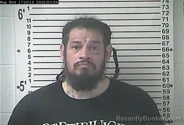 Mugshot of ROBERT JOHN RIVERA booked in Hardin County, Kentucky on March 6, 2026