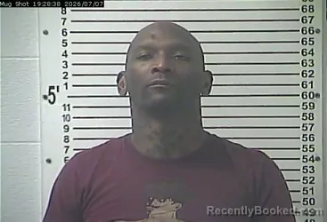 Mugshot of RYAN DEMARK SMITH booked in Hardin County, Kentucky on July 7, 2026