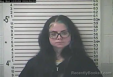 Mugshot of Sydney Farrel Corbin booked in Hardin County, Kentucky on August 29, 2026