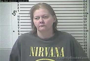 Mugshot of STACY MICHELLE EVANS booked in Hardin County, Kentucky on July 7, 2026