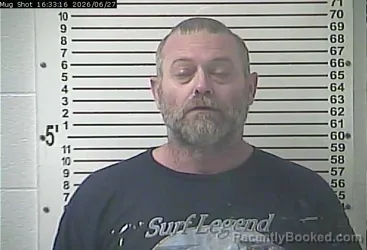 Mugshot of SHAWN DUANE GUESS booked in Hardin County, Kentucky on June 27, 2026