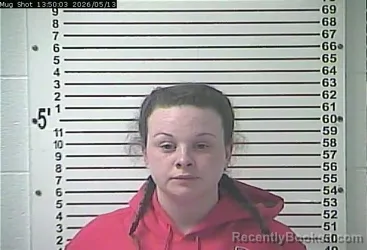 Mugshot of SAVANNA KAY REYNOLDS booked in Hardin County, Kentucky on May 13, 2026