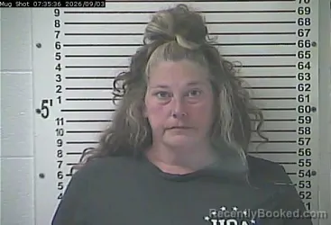 Mugshot of Stephanie Nicole Richardson booked in Hardin County, Kentucky on September 3, 2026