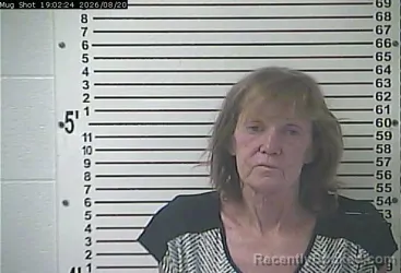 Mugshot of Susan Lee Schmitt booked in Hardin County, Kentucky on August 20, 2026