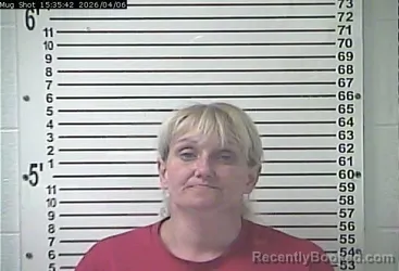 Mugshot of TRACY JO BROWN booked in Hardin County, Kentucky on April 6, 2026
