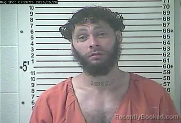 Mugshot of TYLER OSIEL DAVIS booked in Hardin County, Kentucky on June 26, 2026
