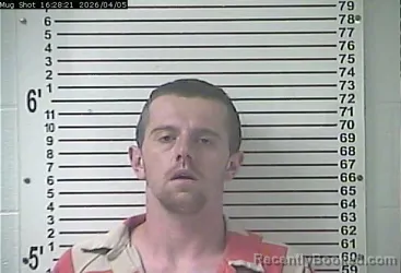 Mugshot of TYLER BALDWIN HILL booked in Hardin County, Kentucky on April 5, 2026