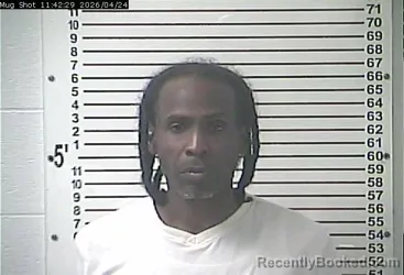 Mugshot of THOMAS JEROME JOHNSON booked in Hardin County, Kentucky on April 24, 2026