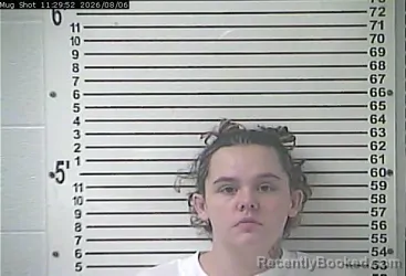 Mugshot of Tiarra Dawn Murphy booked in Hardin County, Kentucky on August 6, 2026