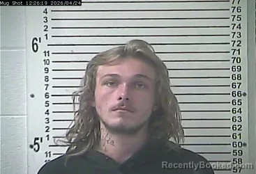 Mugshot of TYLER CRAIG THOMAS booked in Hardin County, Kentucky on April 24, 2026
