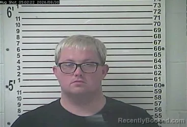 Mugshot of Tyler Martin Vaughan booked in Hardin County, Kentucky on August 30, 2026