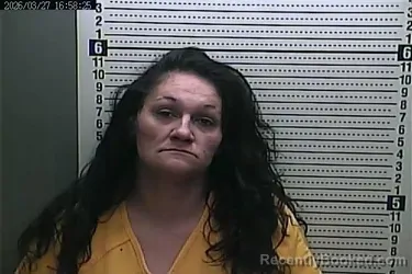Mugshot of ANGELA BURKE booked in Harlan County, Kentucky on March 27, 2026