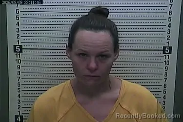 Mugshot of Amber D Ellison booked in Harlan County, Kentucky on September 9, 2026