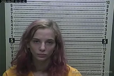Mugshot of Abigail Fuell booked in Harlan County, Kentucky on September 27, 2026