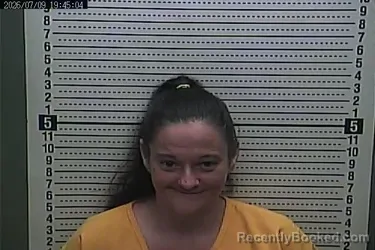 Mugshot of ALICIA GREENE booked in Harlan County, Kentucky on July 9, 2026