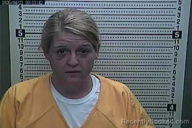 Mugshot of ANGELA M MYERS booked in Harlan County, Kentucky on April 20, 2026