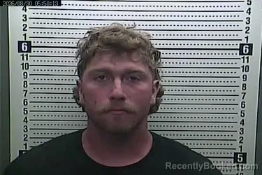 Mugshot of Austin Roark booked in Harlan County, Kentucky on August 30, 2026