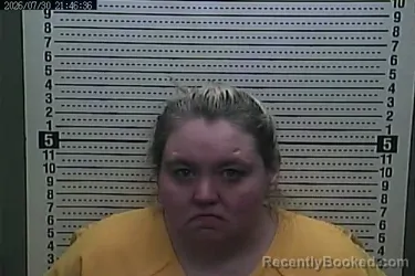 Mugshot of BRITTANY LEANN COLLINS booked in Harlan County, Kentucky on July 30, 2026