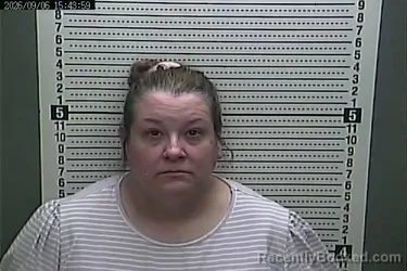 Mugshot of Brandy Canady booked in Harlan County, Kentucky on September 6, 2026